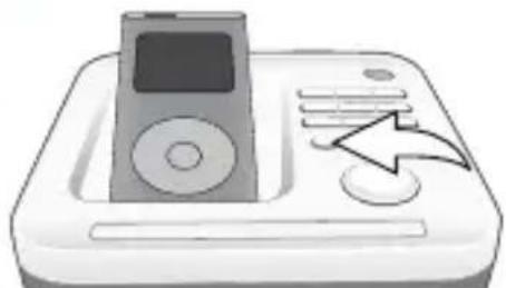Illustration of a vintage electronic device with a CD and mouse, no text or symbols present