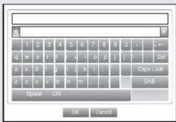 1 2 3 4 5 6 7 8 9 0 . q w e r n / o p l : Del a s d f g h / k l : z x c v b n m , Shift Space Ctrl OK Cancel