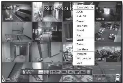 2011-01-01 01:16 Score Mode ▶ ZOOM Audio Off Freeze Stop Alarm Record Play Search Backup Main Menu Shutown Hide Launcher Login CAM 01 CAM 02 CAM 03 CAM 04 CAM 05 CAM 06 CAM 07 CAM 08 CAM 09 CAM 10 CAM 11 CAM 12 CAM 13 CAM 14 CAM 15 CAM 16 CAM 01 CAM 02 CAM 03 CAM 04 CAM 05 CAM 06 CAM 07 CAM 08 CAM 09 CAM 10 CAM 11 CAM 12 CAM 13 CAM 14 CAM 15 CAM 16 2011-01-01 01:16:28
