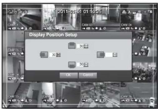 2011-01-01 01:10:25 Display Position Setup 30 30 30 OK Cancel