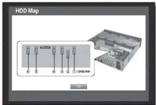 HDD Map 4 5 4 3 2 1 / DVD-RW OK