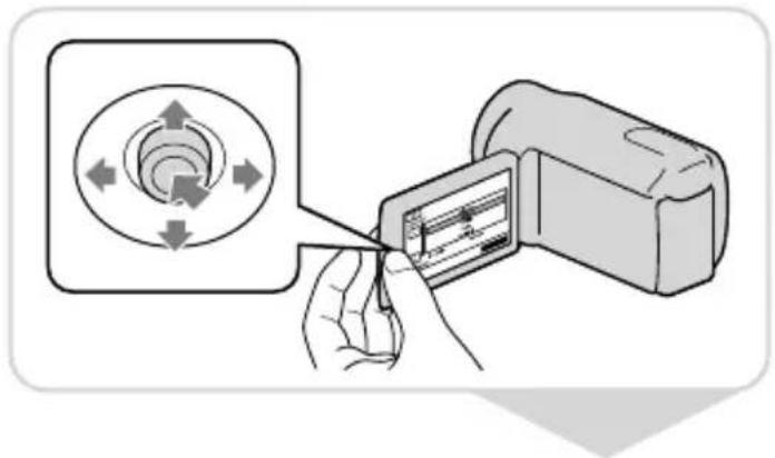 Diagram illustrating a device's rotation and clockwise operation with labeled arrows and a screen display showing data.