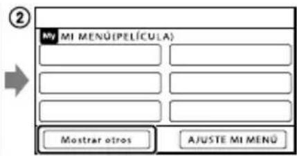 Mi MENÚ (PELÍCULA) Mostrar otros AJUSTE MI MENÚ