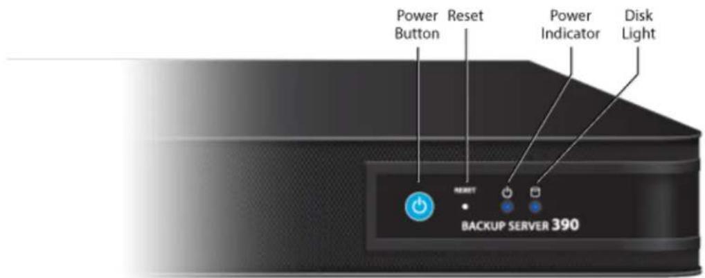 Power Button Reset Power Indicator Disk Light BACKUP SERVER 390