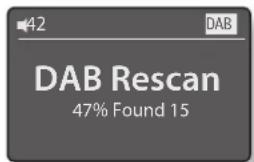 42 DAB DAB Rescan 47% Found 15