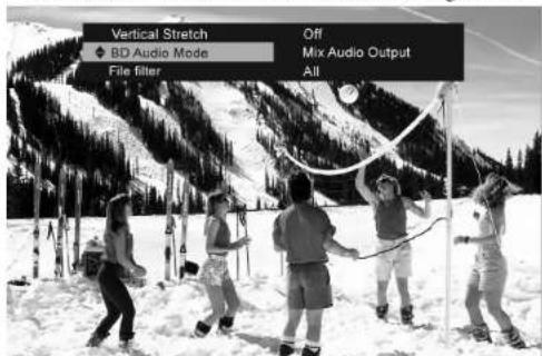 Vertical Stretch BD Audio Mode File filter Off Mix Audio Output All
