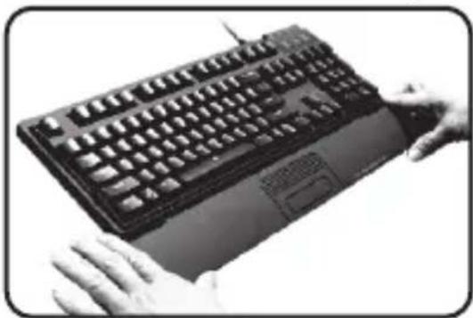 Close-up of hands typing on a black computer keyboard (no visible text or symbols)