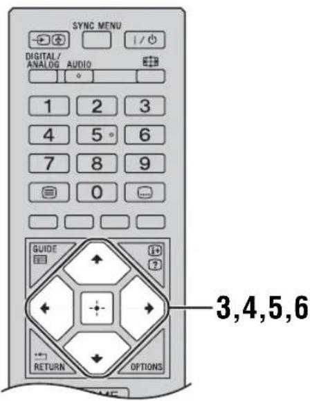 SYNC MENU DIGITAL/ ANALOG AUDIO 1 2 3 4 5° 6 7 8 9 0 GUIDE RETURN OPTIONS 3,4,5,6