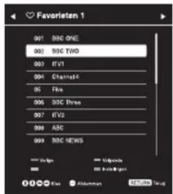 Favorieten 1 001 BBC ONE 002 BBC TWO 003 ITV1 004 Channel4 05 Fire 006 BBC Three 007 ITV2 008 ASC 009 BBC NEWS Bridge Vigends BrandsBergen Khanming RZUWBS Tong