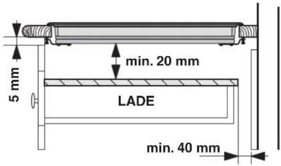5 mm min. 20 mm LADE min. 40 mm