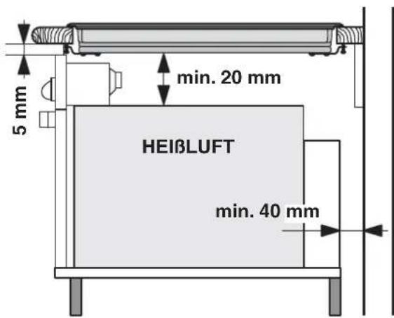 5 mm min. 20 mm HEIBLUFT min. 40 mm