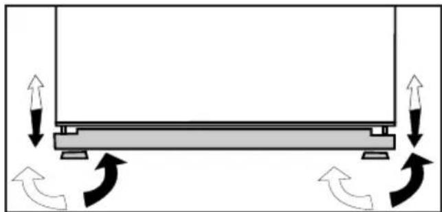 BEKO DN155220DM - Regolazione dei piedini - 1