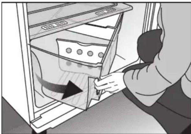 BEKO DN155220DM - Utilisation du bac à légumes rotatif (dans certains modèles) - 1
