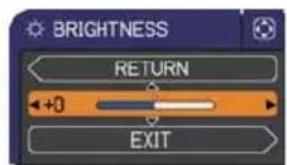 BRIGHTNESS RETURN +0 EXIT