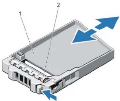 DELL 17154738.2-4 - Retrait d'un cache de lecteur de disque dur de 2,5 pouces - 2