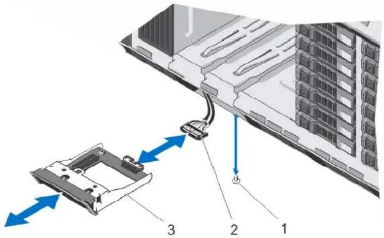 DELL 17154738.2-4 - Retrait du module LCD - Mode rack - 5
