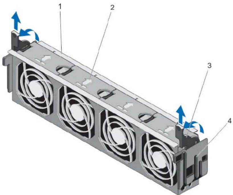 DELL 17154738.2-4 - Retrait du module de ventilation (en option) - 2