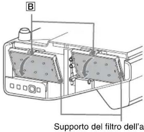 B Supporto del filtro dell'a
