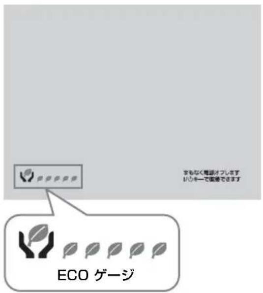 まちなく電源オブします バッキーで国際できます ECO ゲージ