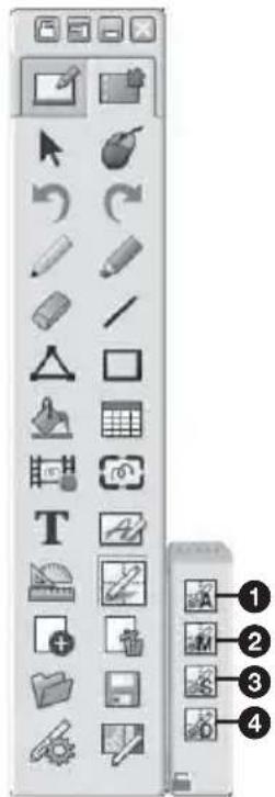 SONY VPL-SX630 - Панель инструментов основной указки - 1