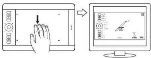 WACOM Intuos 5 Touch Large - MOUVEMENTS AVEC CINQ DOIGTS - 1