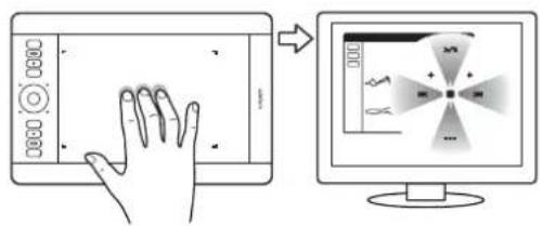 WACOM Intuos 5 Touch Large - MOUVEMENTS AVEC TROIS DOIGTS - 4