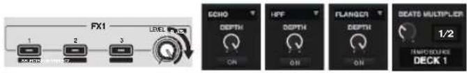 FX1 1 2 3 LEVEL ISO SCH0 DEPTH OFF HPF DEPTH FLANGE DEPTH OFF SEATE MULTIPLIER 1/2 TAMPO SOURCE DECK 1