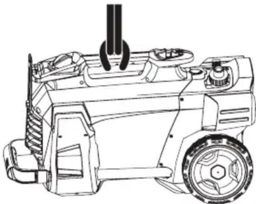 KARCHER HD 5/15 C Plus - Ненадлежащая транспортировка краном - 1
