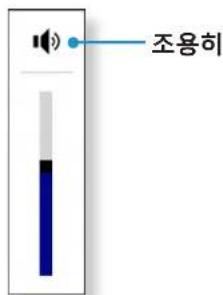 조용히