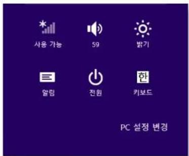 사용 가능 59 밝기 알림 전원 한 키보드 PC 설정 변경
