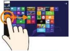 SAMSUNG DM515A2G - 터치 스크린 사용하기(터치 스크린 모델에 한함) - 1