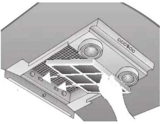 BOSCH DKE995E - Inserting the filter: - 1