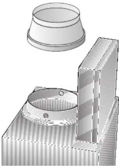 BOSCH DKE995E - Collegamento del tubo di scarico ∅ 120 mm: - 1