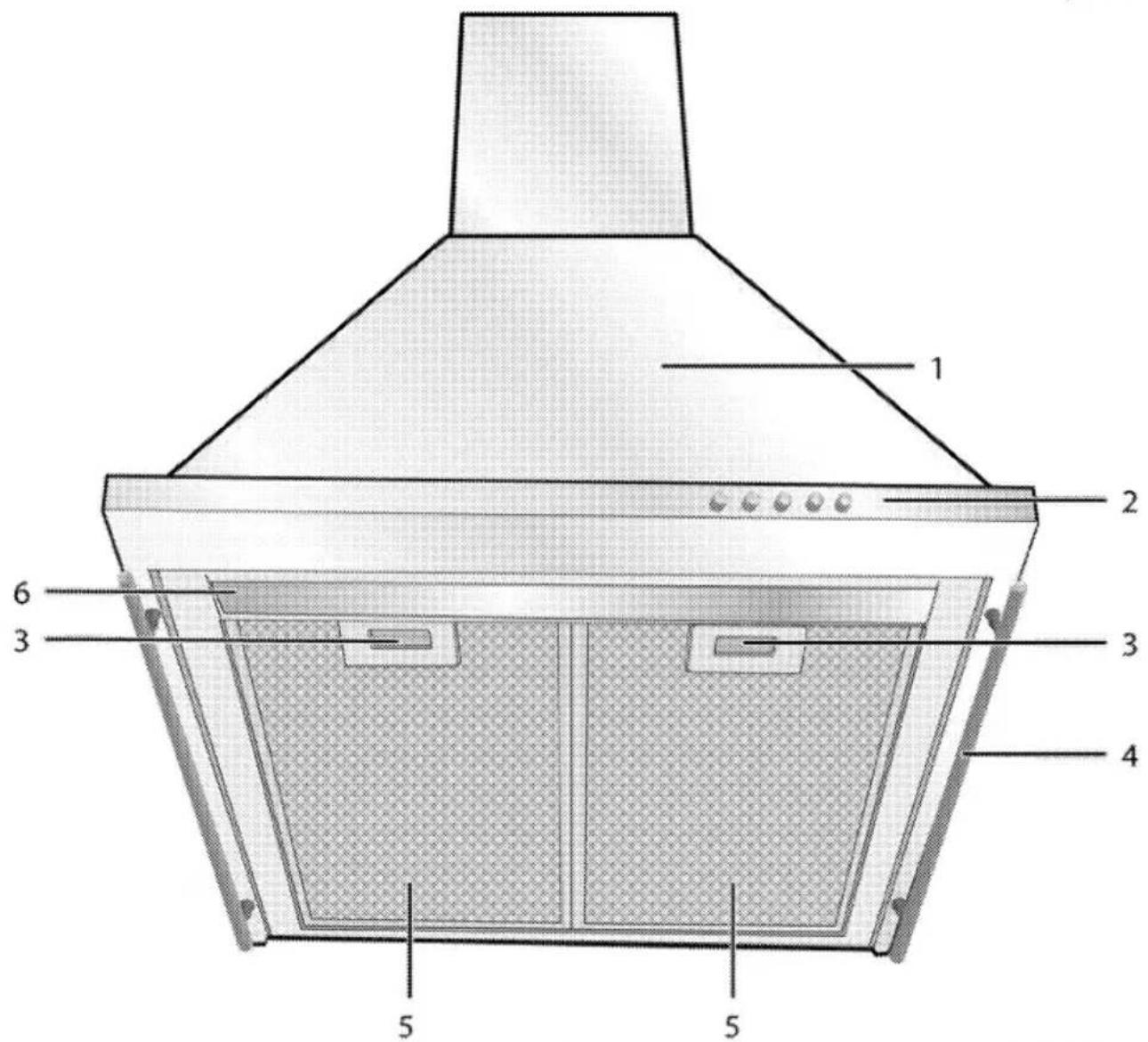 Technical diagram of a double boiler with numbered components for identification