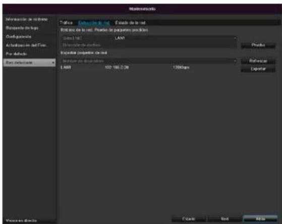 Maintenance Severación de robores Responda de bps Configurales Actualos de la Fim. Pro elado Cys delado Taliso Definido de lat Estada de la lat Entero de la lat. Prados de pasantes previços Clust lat: LAN1 Transfer de estines Extrudir projetos de lat Servicer de dispositions LAN9 102-180.036 1798pm Flate End Exit
