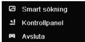 Smart sökning Kontrollpanel Avsluta