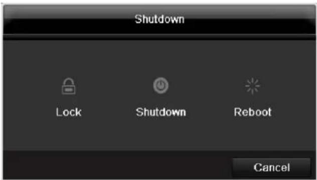 Shutdown Lock Shutdown Reboot Cancel