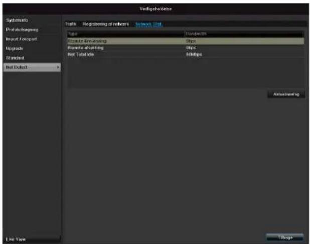 Verkaufholter Systems Protoklagerung Import Linkport Upgrade Standard Net Extract Tools: Registering of networks: Network Data Type: Transfers Access Reversiting: 0fps Remote Advertising: 0fps Net Total video: 46Mbps Attachering Line View Tags: Actions