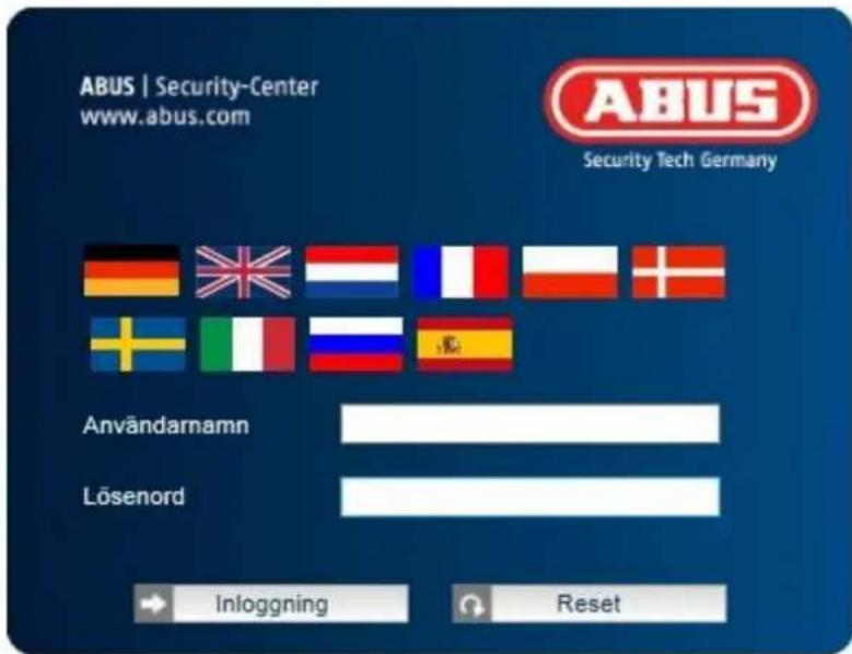 ABUS | Security-Center www.abus.com ABUS Security Tech Germany Användarnamn Lösenord Inloggning Reset