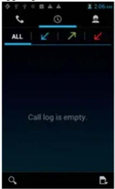 Trevi Phablet 4.5S - Visualizzazione della cronologia delle chiamate - 1