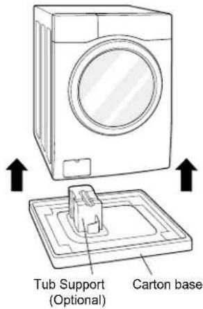 Tub Support (Optional) Carton base