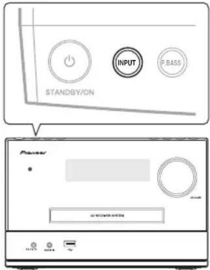 STANDBY/ON INPUT P.BASS Pioneer S-SPRING/MIN