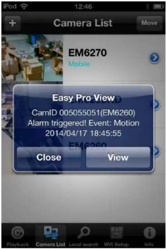 Eminent EM6260 - Notification d'alarme - 2