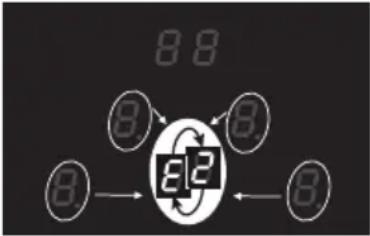 DELONGHI Scultura KBZ 2001 - ERROR CODES ON THE DISPLAYS OF THE COOKING ZONES - 2