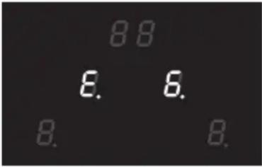 DELONGHI Scultura KBZ 2001 - ERROR CODES ON THE DISPLAYS OF THE COOKING ZONES - 3