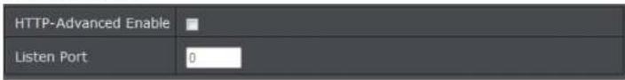 HTTP-Advanced Enable Listen Port 0