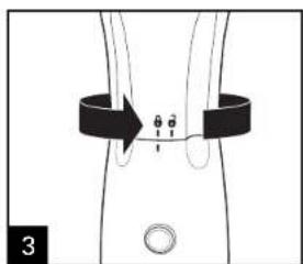 Diagram illustrating a physical or medical concept with labeled points and directional arrows, likely from an instructional or therapeutic context.