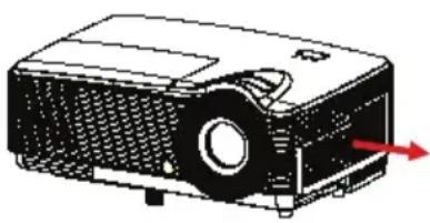 OPTOMA S310 - Installation du filtre à poussière (accessoire en option) - 2
