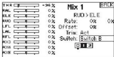 THR RAL ELE RUD LFL LRL RFL RX3 RX4 RX5 -36% 0% 0% 0% 0% 0% 0% 0% 0% 0% 0% 0% 0% 0% 0% 0% 0% 0% 0% 0% 0% 0% 0% 0% 0% 0% 0% 0% 0% 0% 0% 0% 0% 0% 0% 0% 0% 0% 0% 0% 0% 0% 0% 0% 0% 0% 0% 0% 0% 0% 0% MIX 1 BACK RUD > ELE Rate: 0% 0% Offset: 0% Trim: Act Switch: Switch B Q 1 2