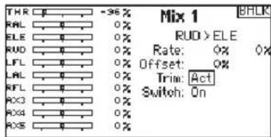 THR RAL ELE RUD LFL LRL RFL RX3 RX4 RX5 -96 % 0 % 0 % 0 % 0 % 0 % 0 % 0 % 0 % 0 % 0 % 0 % 0 % 0 % 0 % Rate: 0% 0% Offset: 0% Trim: Act Switch: On BALK